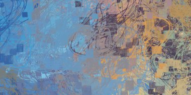 renkli boya desenleri ile soyut duvar kağıdı