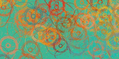 farklı renklerle soyut desen