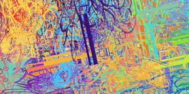 Grunge arka planı renkli desenleri ile