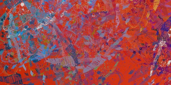 Abstrakcyjna Tapeta Kolorowymi Wzorami Farby — Zdjęcie stockowe