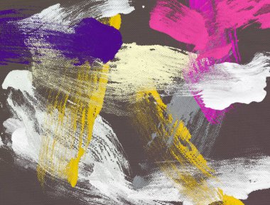 El yapımı tuvale yağlı boya. Soyut sanat dokusu. Renkli doku. Modern sanat eserleri. Yağlı boya darbeleri. Fırça darbeleri. Modern sanat. Çağdaş sanat. Sanatsal tuval.     