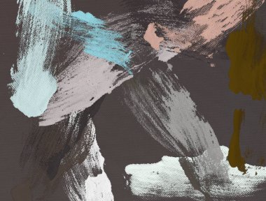 El yapımı tuvale yağlı boya. Soyut sanat dokusu. Renkli doku. Modern sanat eserleri. Yağlı boya darbeleri. Fırça darbeleri. Modern sanat. Çağdaş sanat. Sanatsal tuval.   