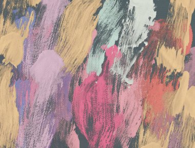 El yapımı tuvale yağlı boya. Soyut sanat dokusu. Renkli doku. Modern sanat eserleri. Yağlı boya darbeleri. Fırça darbeleri. Modern sanat. Çağdaş sanat. Sanatsal tuval.   