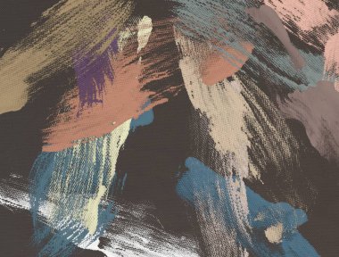 El yapımı tuvale yağlı boya. Soyut sanat dokusu. Renkli doku. Modern sanat eserleri. Yağlı boya darbeleri. Fırça darbeleri. Modern sanat. Çağdaş sanat. Sanatsal tuval.   