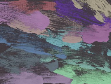 El yapımı tuvale yağlı boya. Soyut sanat dokusu. Renkli doku. Modern sanat eserleri. Yağlı boya darbeleri. Fırça darbeleri. Modern sanat. Çağdaş sanat. Sanatsal tuval.