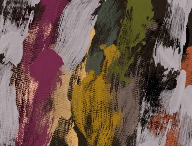 El yapımı tuvale yağlı boya. Soyut sanat dokusu. Renkli doku. Modern sanat eserleri. Yağlı boya darbeleri. Fırça darbeleri. Modern sanat. Çağdaş sanat. Sanatsal tuval.     