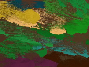 El yapımı tuvale yağlı boya. Soyut sanat dokusu. Renkli doku. Modern sanat eserleri. Yağlı boya darbeleri. Fırça darbeleri. Modern sanat. Çağdaş sanat. Sanatsal tuval.      