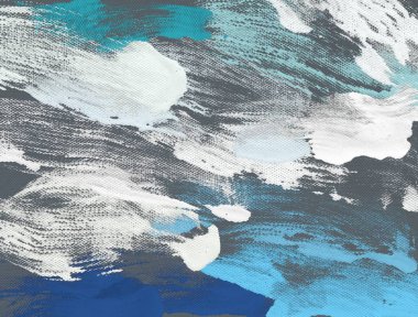 El yapımı tuvale yağlı boya. Soyut sanat dokusu. Renkli doku. Modern sanat eserleri. Yağlı boya darbeleri. Fırça darbeleri. Modern sanat. Çağdaş sanat. Sanatsal tuval.    