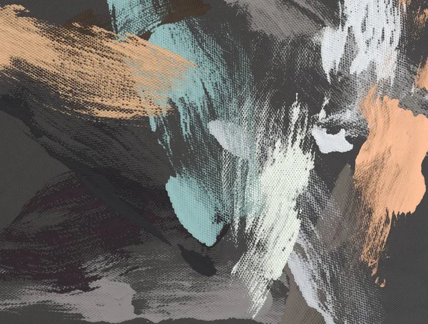 El yapımı tuvale yağlı boya. Soyut sanat dokusu. Renkli doku. Modern sanat eserleri. Yağlı boya darbeleri. Fırça darbeleri. Modern sanat. Çağdaş sanat. Sanatsal tuval.   