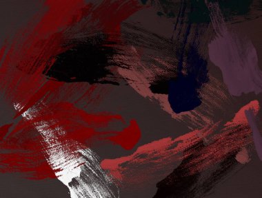 El yapımı tuvale yağlı boya. Soyut sanat dokusu. Renkli doku. Modern sanat eserleri. Yağlı boya darbeleri. Fırça darbeleri. Modern sanat. Çağdaş sanat. Sanatsal tuval. 