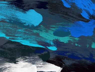 El yapımı tuvale yağlı boya. Soyut sanat dokusu. Renkli doku. Modern sanat eserleri. Yağlı boya darbeleri. Fırça darbeleri. Modern sanat. Çağdaş sanat. Sanatsal tuval.  