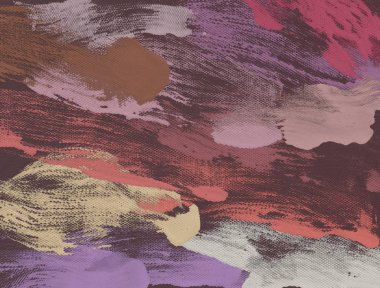 El yapımı tuvale yağlı boya. Soyut sanat dokusu. Renkli doku. Modern sanat eserleri. Yağlı boya darbeleri. Fırça darbeleri. Modern sanat. Çağdaş sanat. Sanatsal tuval.   