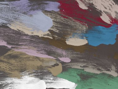 El yapımı tuvale yağlı boya. Soyut sanat dokusu. Renkli doku. Modern sanat eserleri. Yağlı boya darbeleri. Fırça darbeleri. Modern sanat. Çağdaş sanat. Sanatsal tuval.