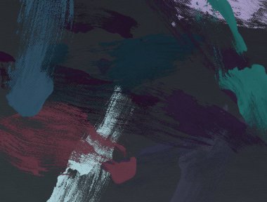 El yapımı tuvale yağlı boya. Soyut sanat dokusu. Renkli doku. Modern sanat eserleri. Yağlı boya darbeleri. Fırça darbeleri. Modern sanat. Çağdaş sanat. Sanatsal tuval.   