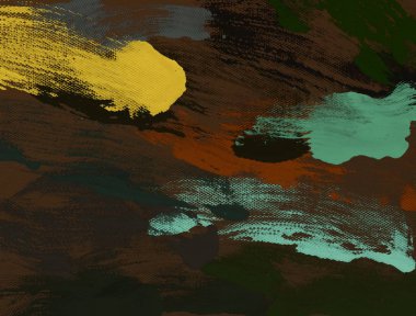 El yapımı tuvale yağlı boya. Soyut sanat dokusu. Renkli doku. Modern sanat eserleri. Yağlı boya darbeleri. Fırça darbeleri. Modern sanat. Çağdaş sanat. Sanatsal tuval.      