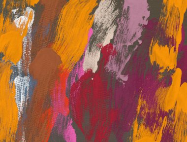 El yapımı tuvale yağlı boya. Soyut sanat dokusu. Renkli doku. Modern sanat eserleri. Yağlı boya darbeleri. Fırça darbeleri. Modern sanat. Çağdaş sanat. Sanatsal tuval.    