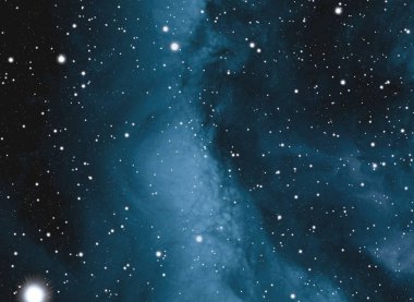 Derin uzay yıldız alanı. Evren yıldızlarla ve gazla dolu. çok uzak bir evren çizimi.