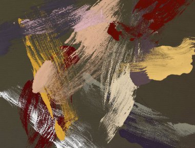 El yapımı tuvale yağlı boya. Soyut sanat dokusu. Renkli doku. Modern sanat eserleri. Yağlı boya darbeleri. Fırça darbeleri. Modern sanat. Çağdaş sanat. Sanatsal tuval.      