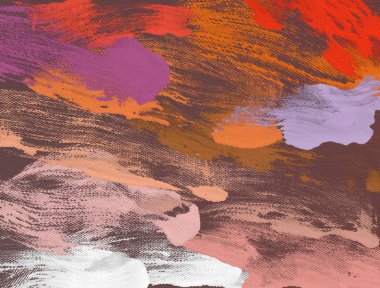 El yapımı tuvale yağlı boya. Soyut sanat dokusu. Renkli doku. Modern sanat eserleri. Yağlı boya darbeleri. Fırça darbeleri. Modern sanat. Çağdaş sanat. Sanatsal tuval.   