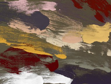 El yapımı tuvale yağlı boya. Soyut sanat dokusu. Renkli doku. Modern sanat eserleri. Yağlı boya darbeleri. Fırça darbeleri. Modern sanat. Çağdaş sanat. Sanatsal tuval.      