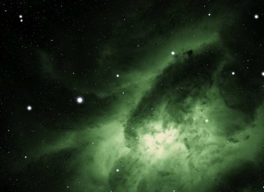 Derin uzay yıldız alanı. Evren yıldızlarla ve gazla dolu. çok uzak bir evren çizimi.