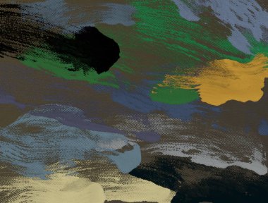 El yapımı tuvale yağlı boya. Soyut sanat dokusu. Renkli doku. Modern sanat eserleri. Yağlı boya darbeleri. Fırça darbeleri. Modern sanat. Çağdaş sanat. Sanatsal tuval.   