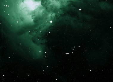 Derin uzay yıldız alanı. Evren yıldızlarla ve gazla dolu. çok uzak bir evren çizimi.