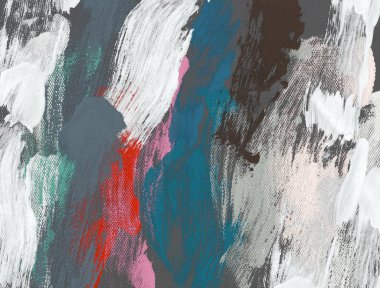 El yapımı tuvale yağlı boya. Soyut sanat dokusu. Renkli doku. Modern sanat eserleri. Yağlı boya darbeleri. Fırça darbeleri. Modern sanat. Çağdaş sanat. Sanatsal tuval.