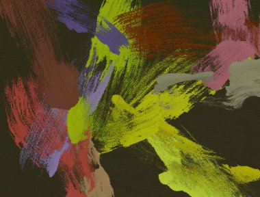 Siyah arkaplanda sonbahar yaprakları