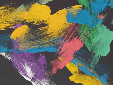 El yapımı tuvale yağlı boya. Soyut sanat dokusu. Renkli doku. Modern sanat eserleri. Yağlı boya darbeleri. Fırça darbeleri. Modern sanat. Çağdaş sanat. Sanatsal tuval.      