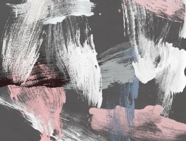 El yapımı tuvale yağlı boya. Soyut sanat dokusu. Renkli doku. Modern sanat eserleri. Yağlı boya darbeleri. Fırça darbeleri. Modern sanat. Çağdaş sanat. Sanatsal tuval.   