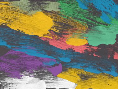 El yapımı tuvale yağlı boya. Soyut sanat dokusu. Renkli doku. Modern sanat eserleri. Yağlı boya darbeleri. Fırça darbeleri. Modern sanat. Çağdaş sanat. Sanatsal tuval.      