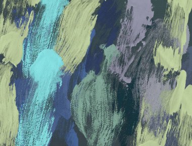 El yapımı tuvale yağlı boya. Soyut sanat dokusu. Renkli doku. Modern sanat eserleri. Yağlı boya darbeleri. Fırça darbeleri. Modern sanat. Çağdaş sanat. Sanatsal tuval.   