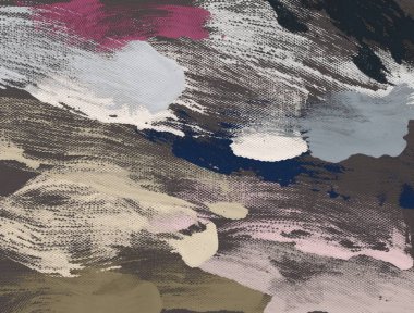 El yapımı tuvale yağlı boya. Soyut sanat dokusu. Renkli doku. Modern sanat eserleri. Yağlı boya darbeleri. Fırça darbeleri. Modern sanat. Çağdaş sanat. Sanatsal tuval.   