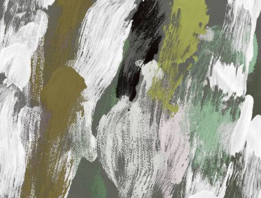 Tuval el yapımı yağlıboya. Renkli doku.