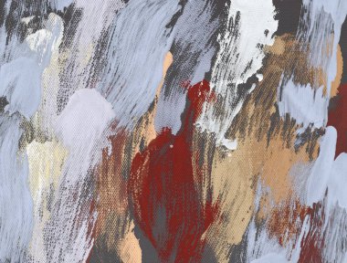 El yapımı tuvale yağlı boya. Soyut sanat dokusu. Renkli doku. Modern sanat eserleri. Yağlı boya darbeleri. Fırça darbeleri. Modern sanat. Çağdaş sanat. Sanatsal tuval.   