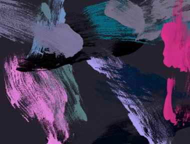 siyah arka plan üzerinde güzel boya