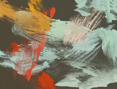 El yapımı tuvale yağlı boya. Soyut sanat dokusu. Renkli doku. Modern sanat eserleri. Yağlı boya darbeleri. Fırça darbeleri. Modern sanat. Çağdaş sanat. Sanatsal tuval.    