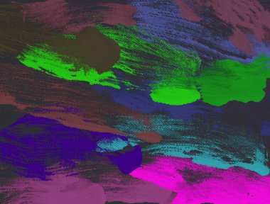 El yapımı tuvale yağlı boya. Soyut sanat dokusu. Renkli doku. Modern sanat eserleri. Yağlı boya darbeleri. Fırça darbeleri. Modern sanat. Çağdaş sanat. Sanatsal tuval.  