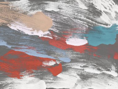 El yapımı tuvale yağlı boya. Soyut sanat dokusu. Renkli doku. Modern sanat eserleri. Yağlı boya darbeleri. Fırça darbeleri. Modern sanat. Çağdaş sanat. Sanatsal tuval.   