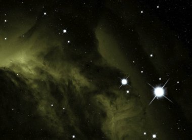 Derin uzay yıldız alanı. Evren yıldızlarla ve gazla dolu. çok uzak bir evren çizimi.