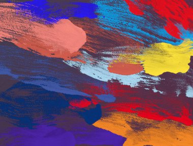 El yapımı tuvale yağlı boya. Soyut sanat dokusu. Renkli doku. Modern sanat eserleri. Yağlı boya darbeleri. Fırça darbeleri. Modern sanat. Çağdaş sanat. Sanatsal tuval.     