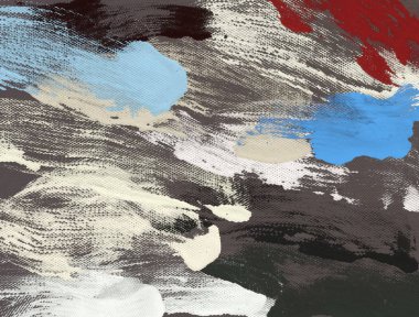 El yapımı tuvale yağlı boya. Soyut sanat dokusu. Renkli doku. Modern sanat eserleri. Yağlı boya darbeleri. Fırça darbeleri. Modern sanat. Çağdaş sanat. Sanatsal tuval.