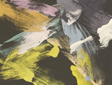 El yapımı tuvale yağlı boya. Soyut sanat dokusu. Renkli doku. Modern sanat eserleri. Yağlı boya darbeleri. Fırça darbeleri. Modern sanat. Çağdaş sanat. Sanatsal tuval.   