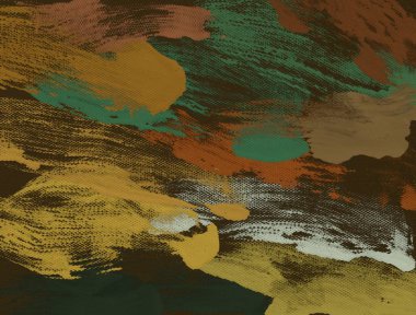 El yapımı tuvale yağlı boya. Soyut sanat dokusu. Renkli doku. Modern sanat eserleri. Yağlı boya darbeleri. Fırça darbeleri. Modern sanat. Çağdaş sanat. Sanatsal tuval.   