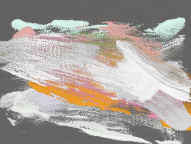 Tuval el yapımı yağlıboya. Renkli doku.