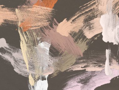 Tuval üzerine yağlıboya. Renkli doku. Fırça darbeleri. 