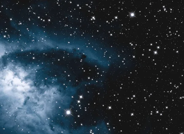 Night Sky Stars Nebula Background Copy Space — Stock Photo, Image