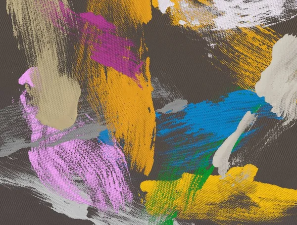 Yapımı Tuvale Yağlı Boya Soyut Sanat Dokusu Renkli Doku Modern — Stok fotoğraf