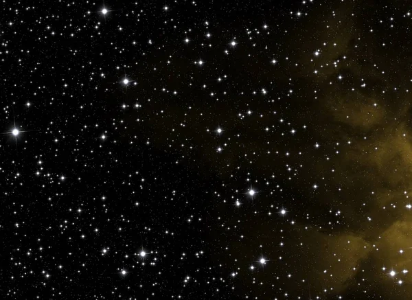 Deep space star field. Universe filled with stars and gas. Far distant cosmos Illustration.